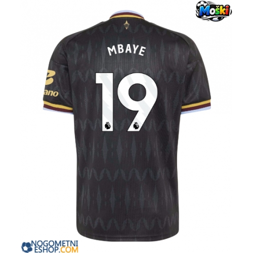 Moški Nogometni dresi Aston Villa Ibrahim Mbaye #19 Gostujoči 2026-27 Kratek Rokav